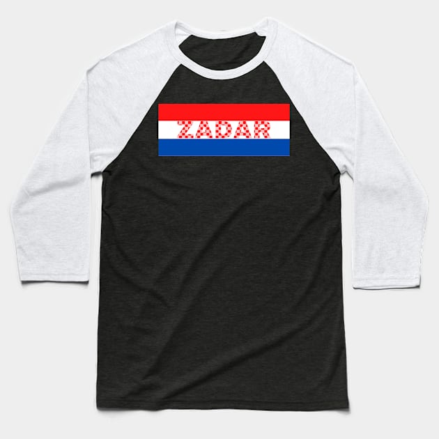 Zadar City in Croatia Baseball T-Shirt by aybe7elf